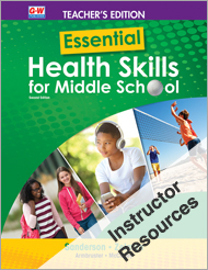 Essential Health Skills for Middle School 2e, Online Instructor Resource Suite