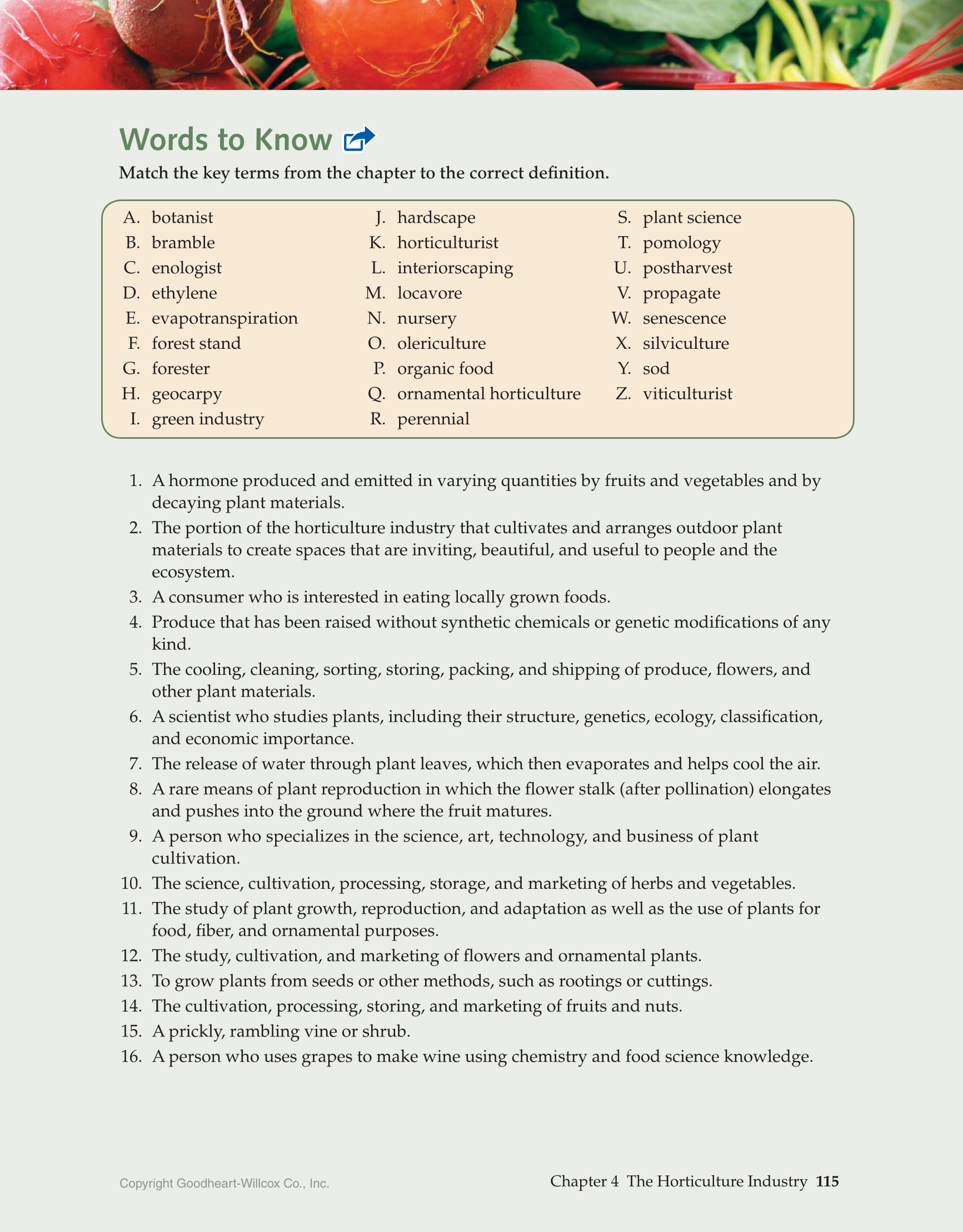 Printable Horticulture Today 1st Edition Page 115