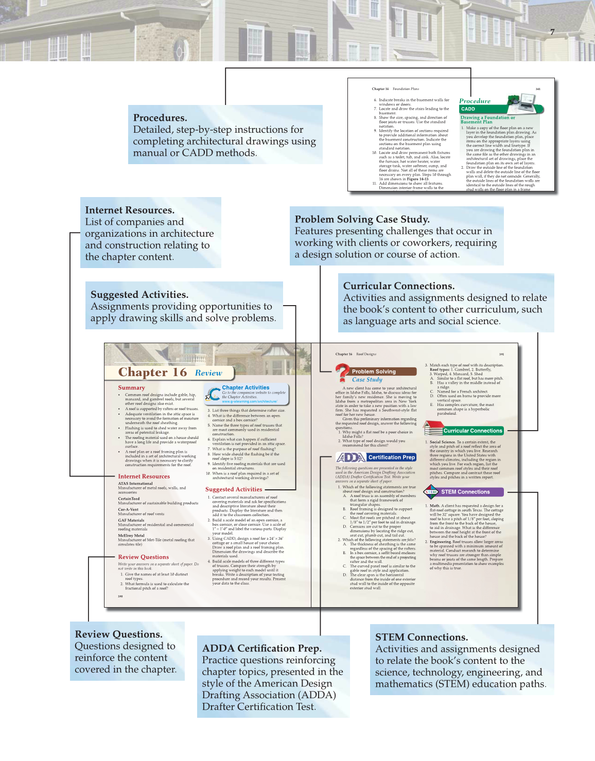 Architecture: Residential Drafting and Design, 11th Edition page 7