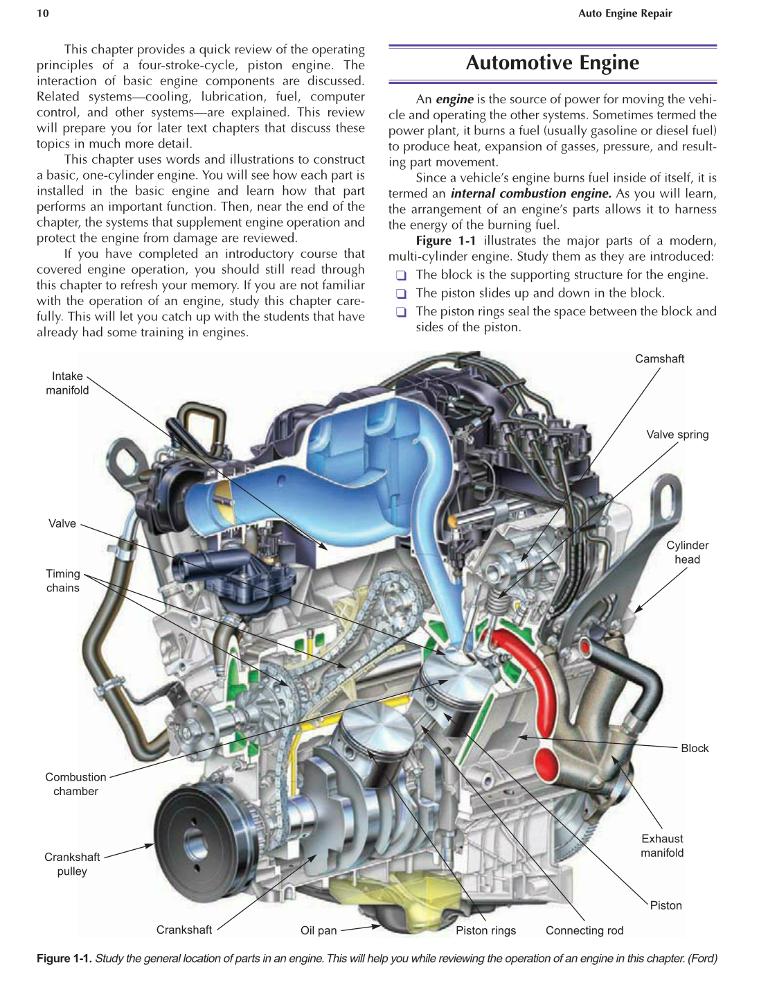 Auto Engine Repair, A1, 5th Edition page 10