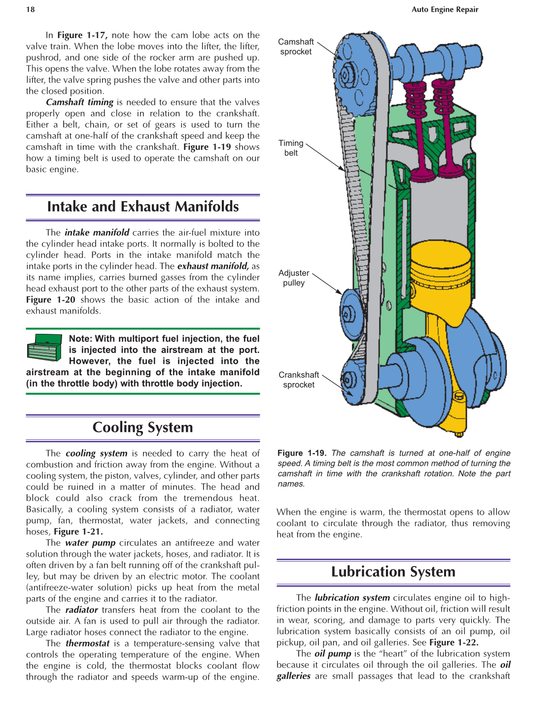 Auto Engine Repair, A1, 5th Edition page 18