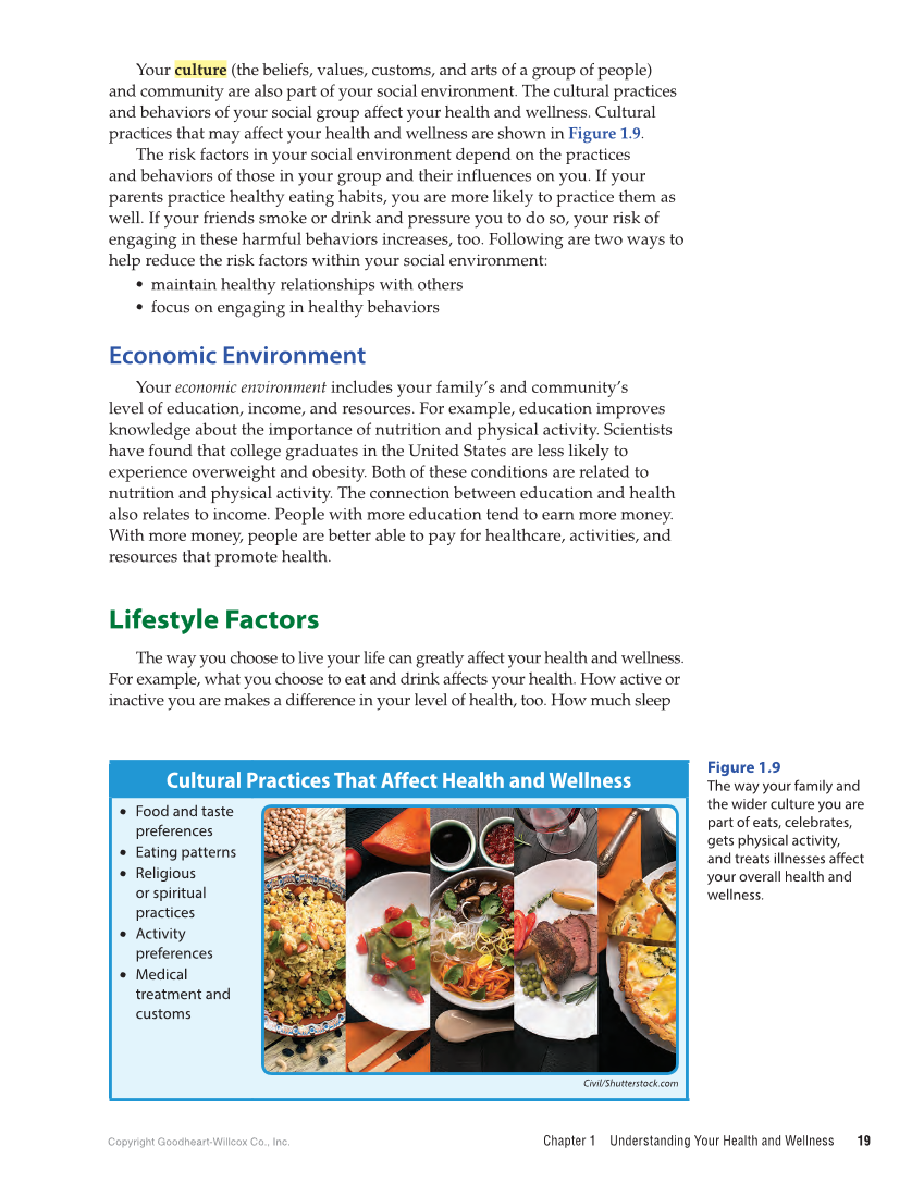 Comprehensive Health Skills for Middle School 2e page 19