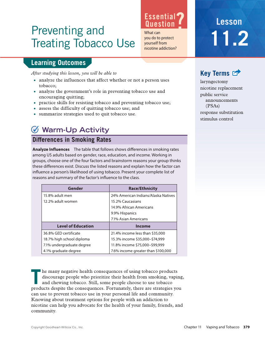 Comprehensive Health Skills 3e page 379