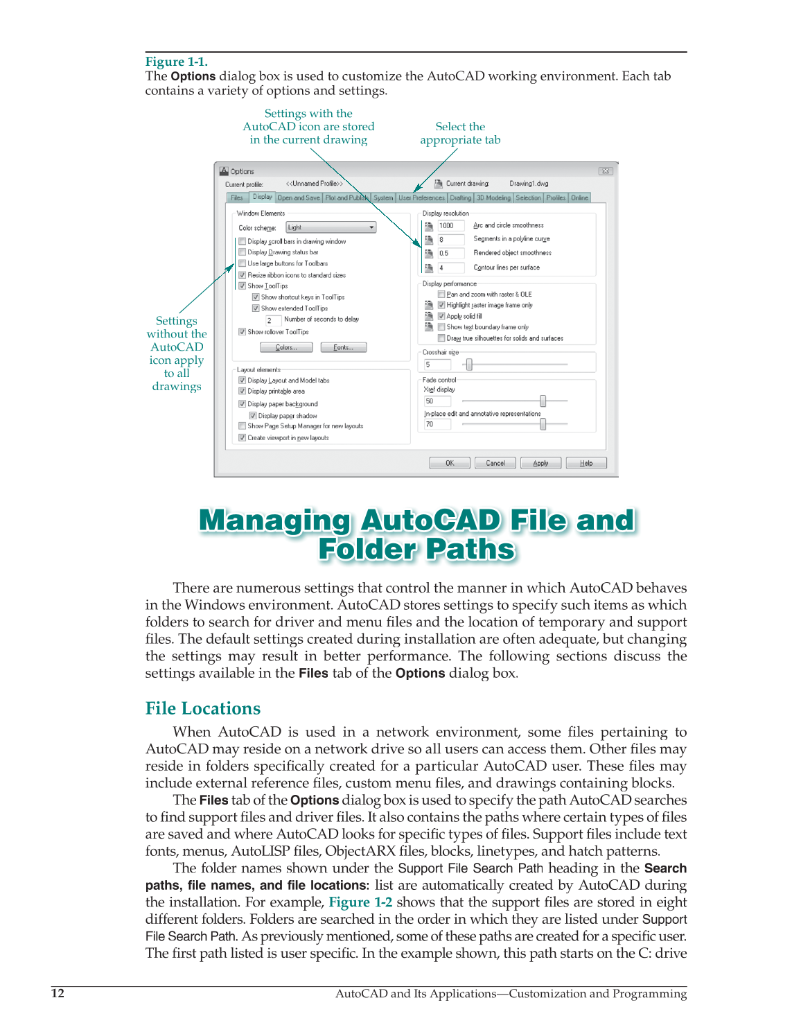 AutoCAD and Its Applications—Customization and Programming 2013, 1st Edition page 12
