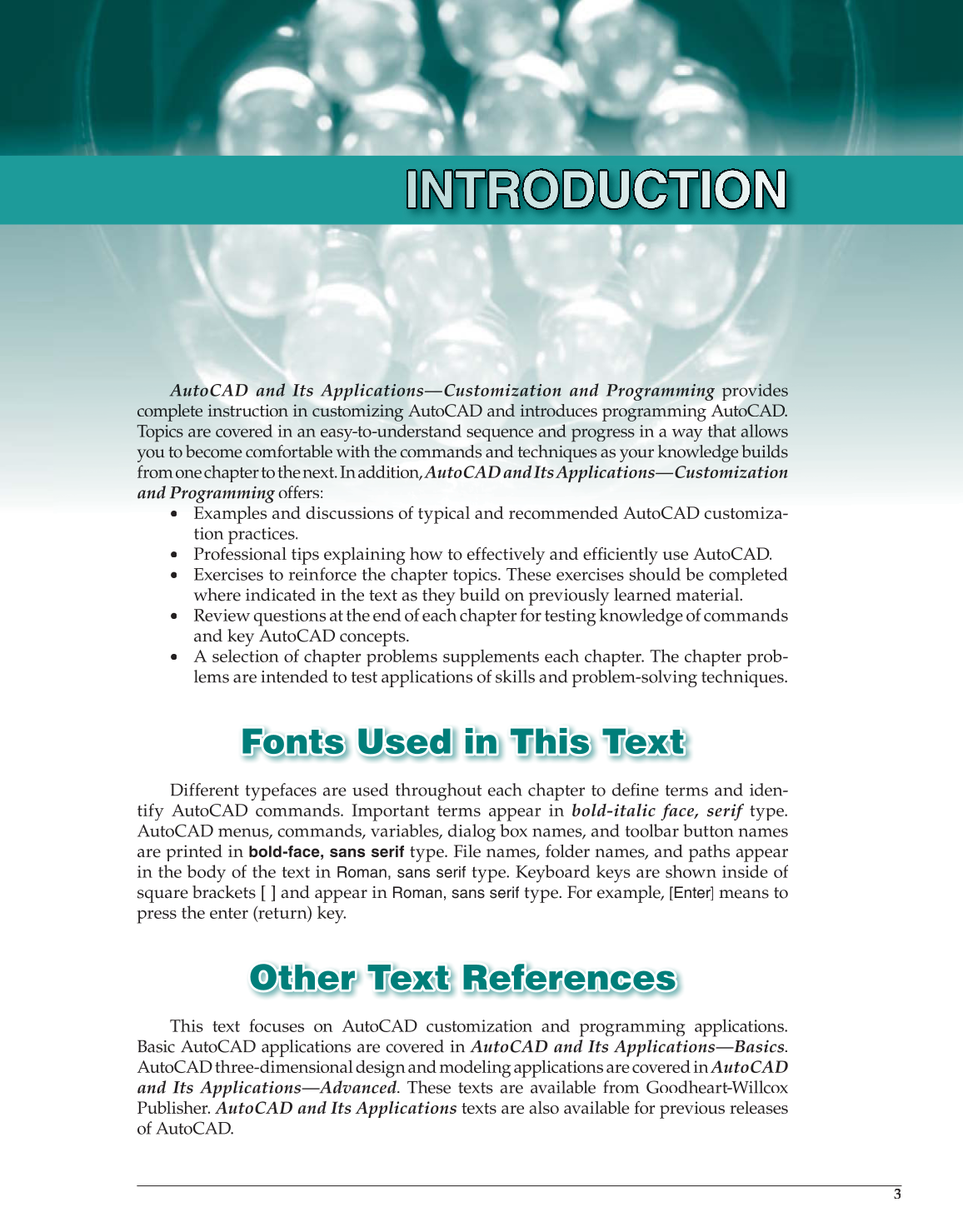 AutoCAD and Its Applications—Customization and Programming 2013, 1st Edition page 3