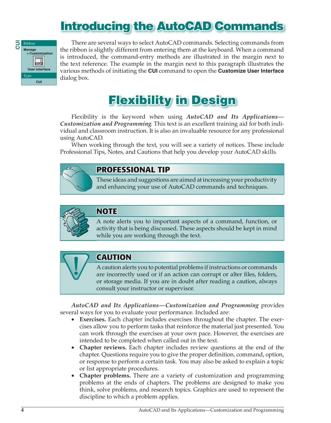 AutoCAD and Its Applications—Customization and Programming 2013, 1st Edition page 4