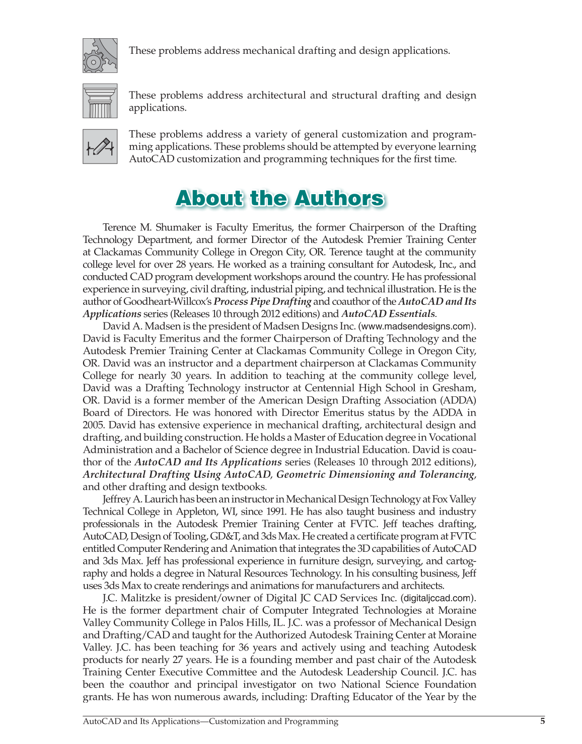 AutoCAD and Its Applications—Customization and Programming 2013, 1st Edition page 5