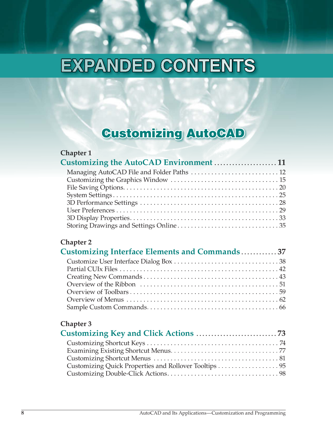 AutoCAD and Its Applications—Customization and Programming 2013, 1st Edition page 8