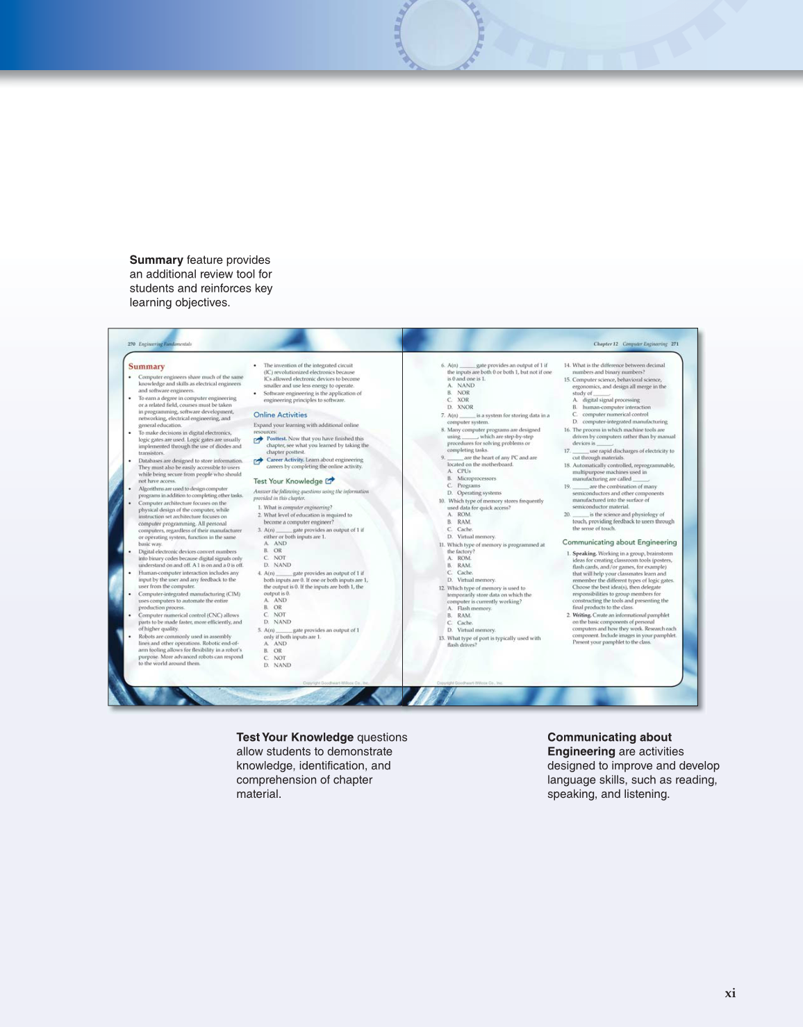 Engineering Fundamentals: Design, Principles, and Careers, 2nd Edition page xi