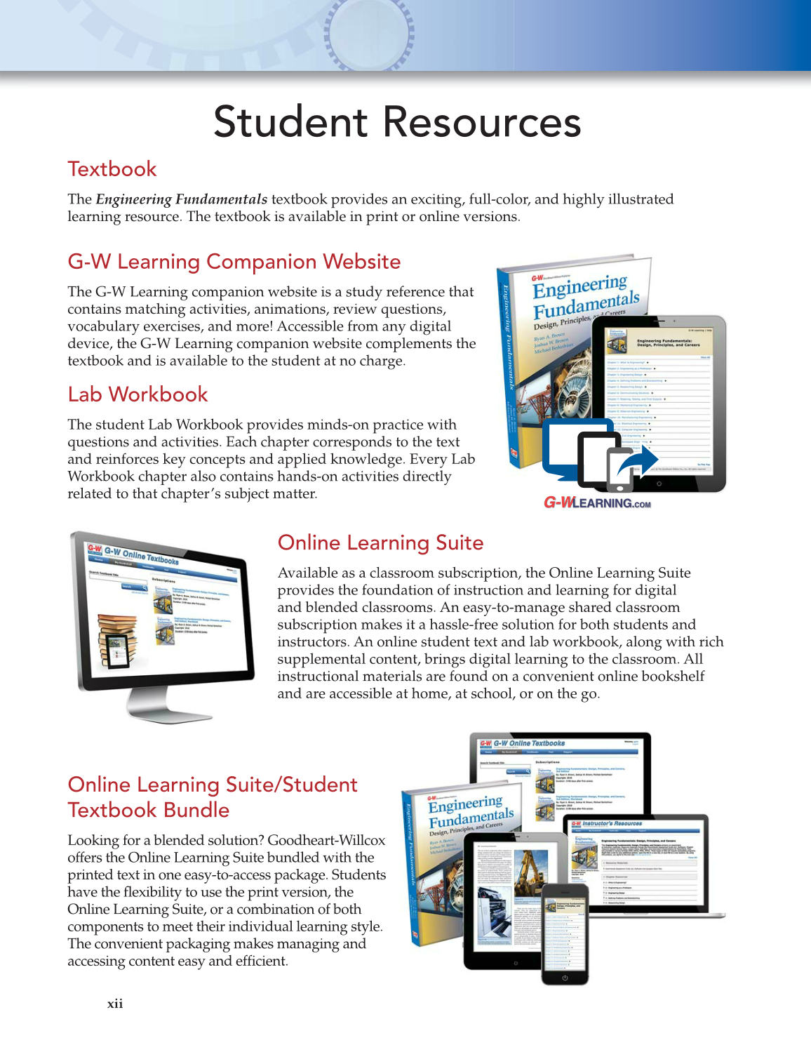 Engineering Fundamentals: Design, Principles, and Careers, 2nd Edition page xii