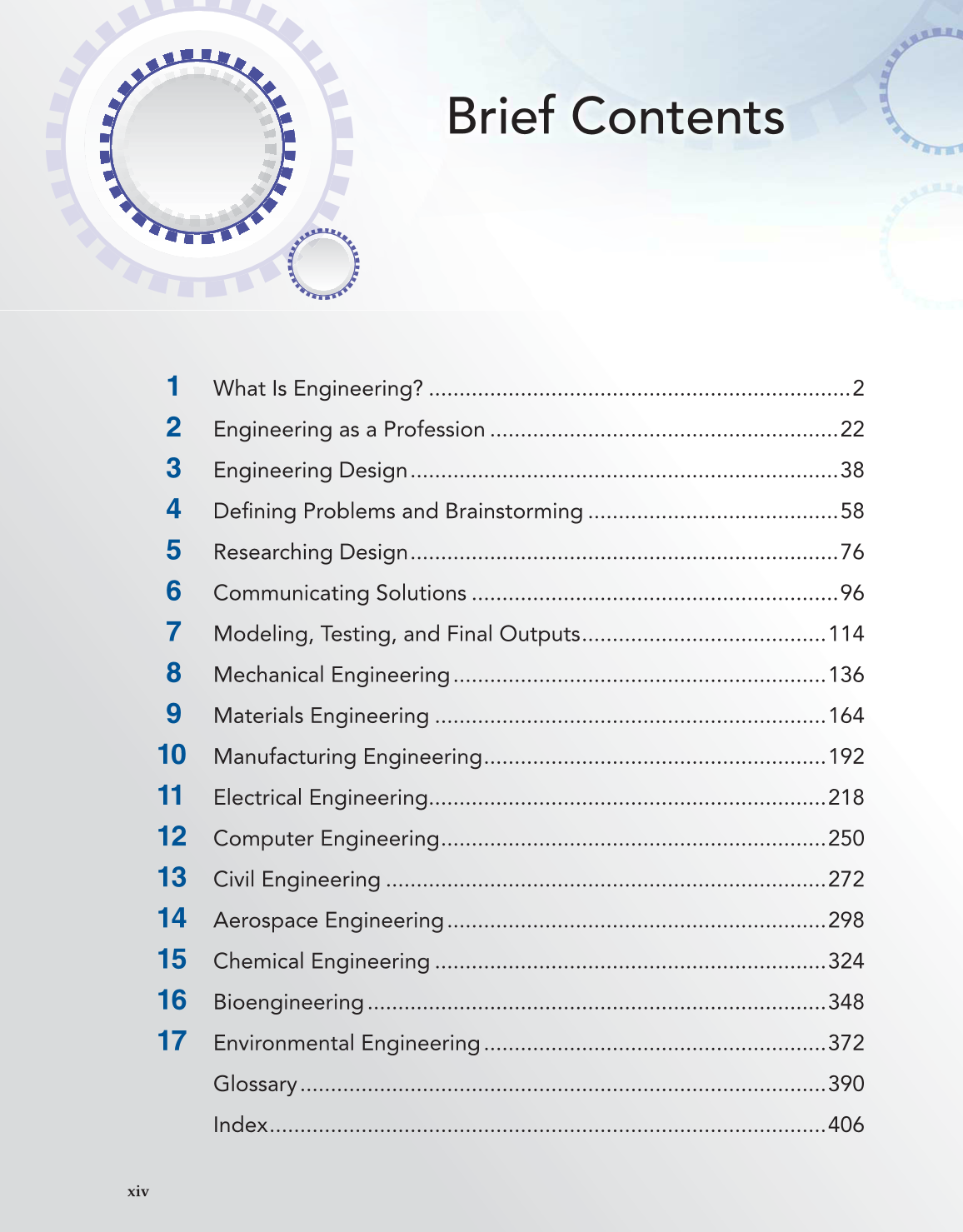 Engineering Fundamentals: Design, Principles, and Careers, 2nd Edition page xiv