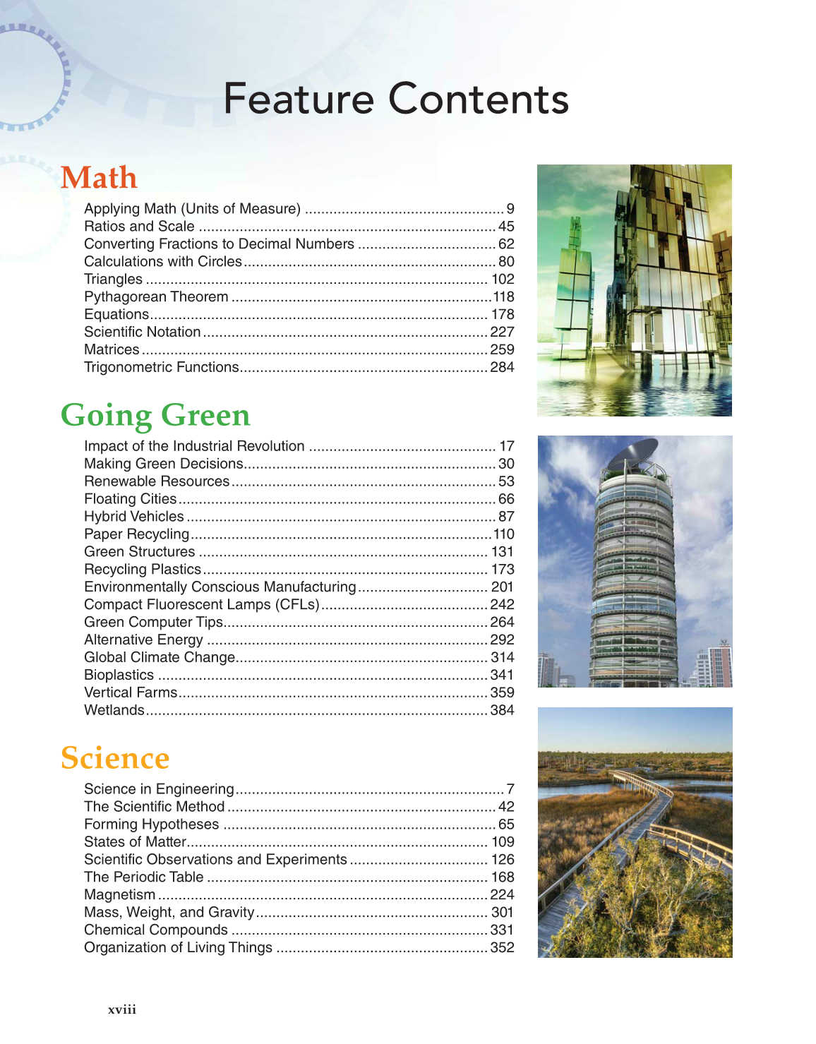 Engineering Fundamentals: Design, Principles, and Careers, 2nd Edition page xviii