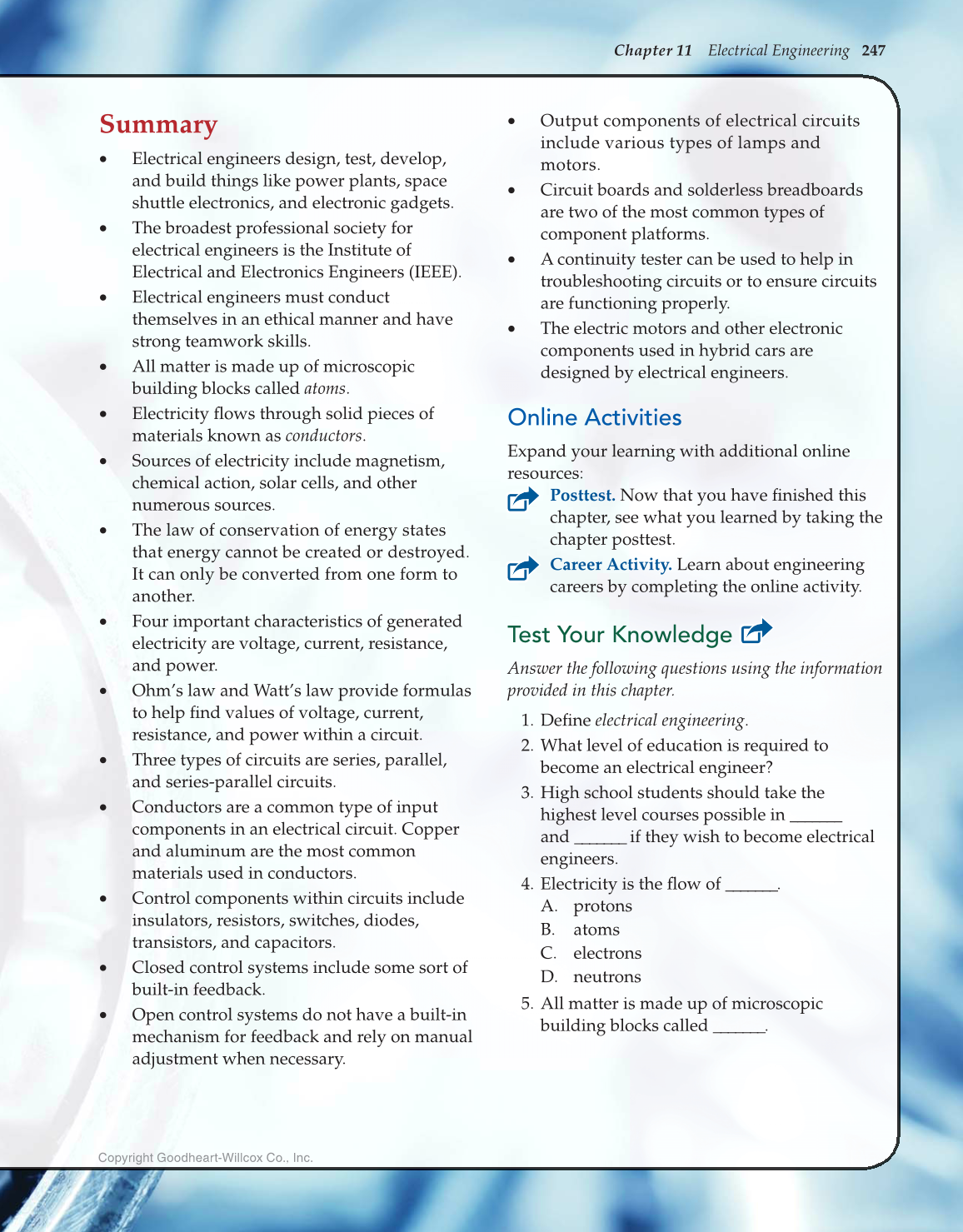 Engineering Fundamentals: Design, Principles, and Careers, 2nd Edition page 247