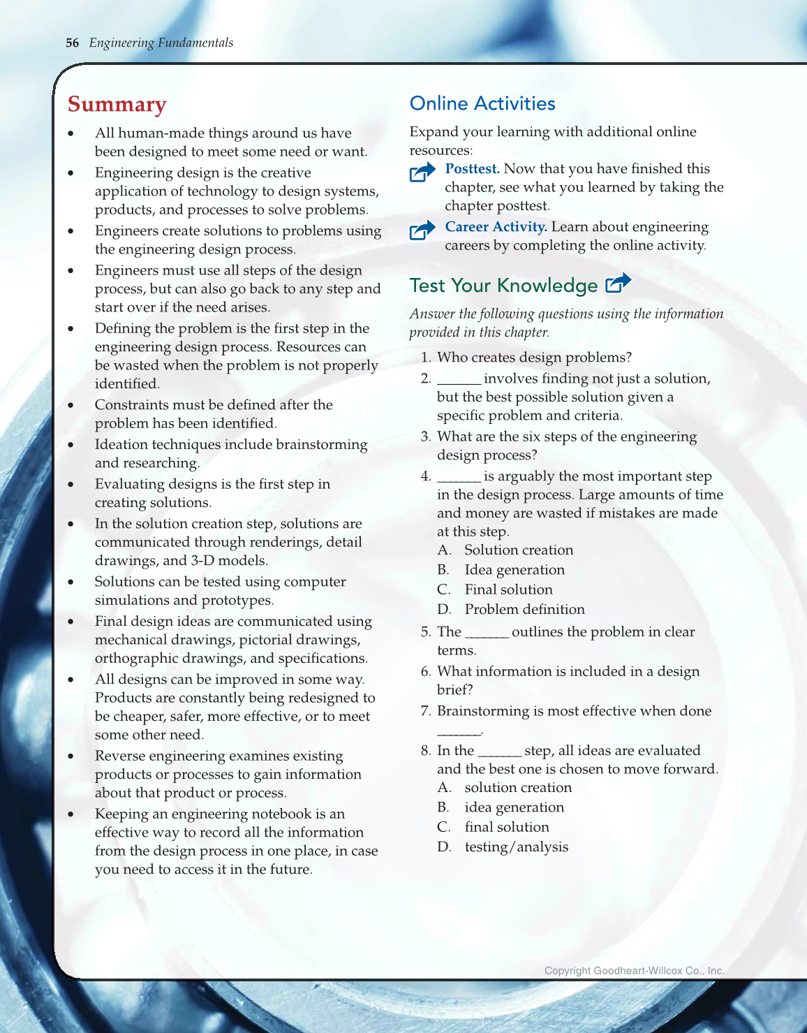 Engineering Fundamentals: Design, Principles, and Careers, 2nd Edition page 56