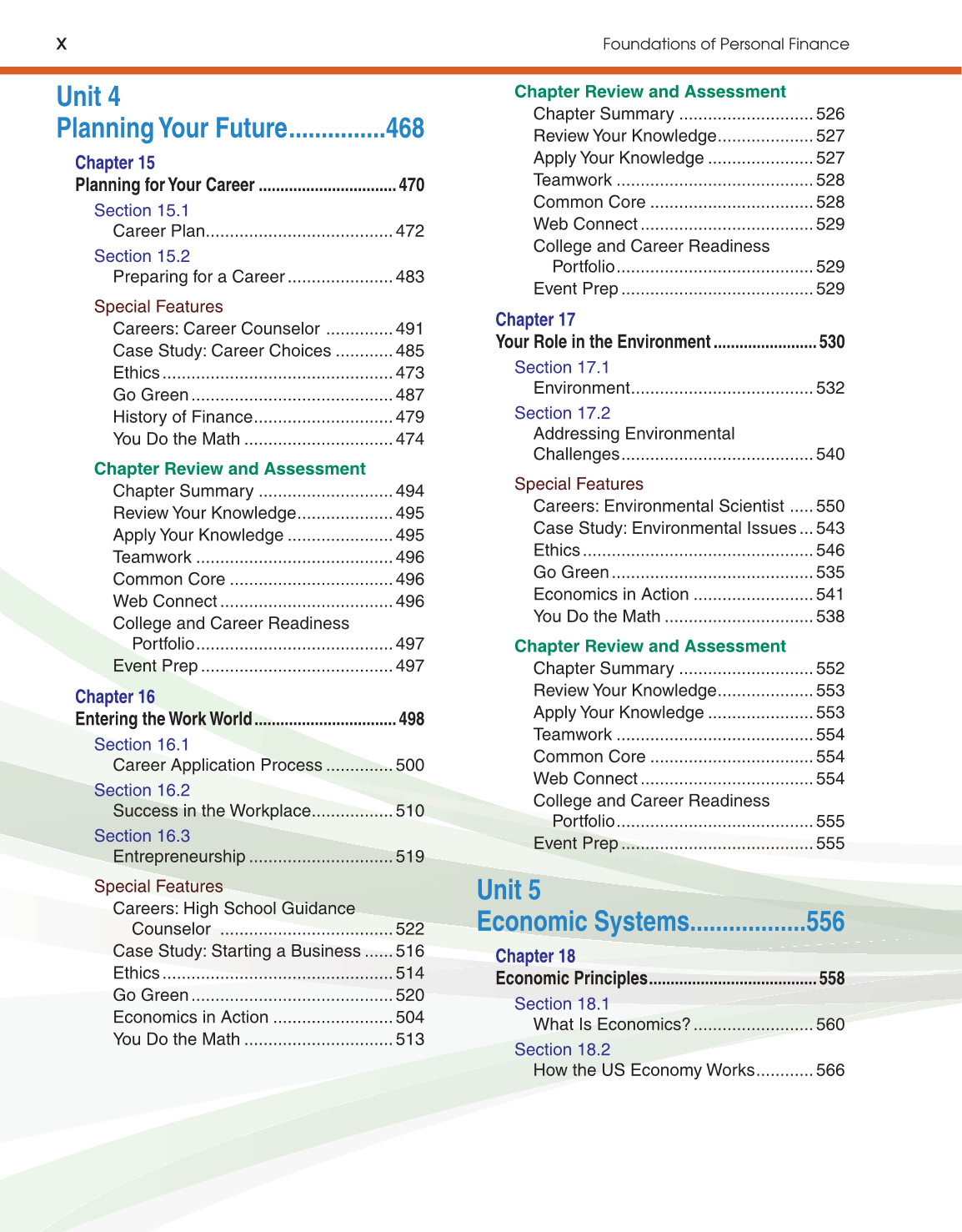 Foundations of Personal Finance, 9th Edition page X