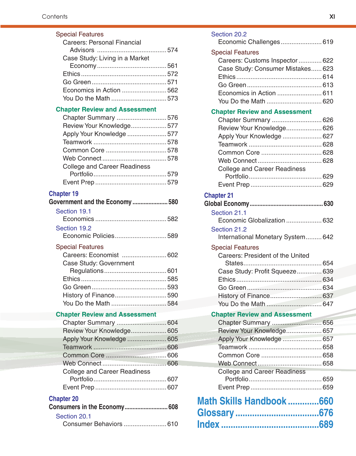 Foundations of Personal Finance, 9th Edition page XI