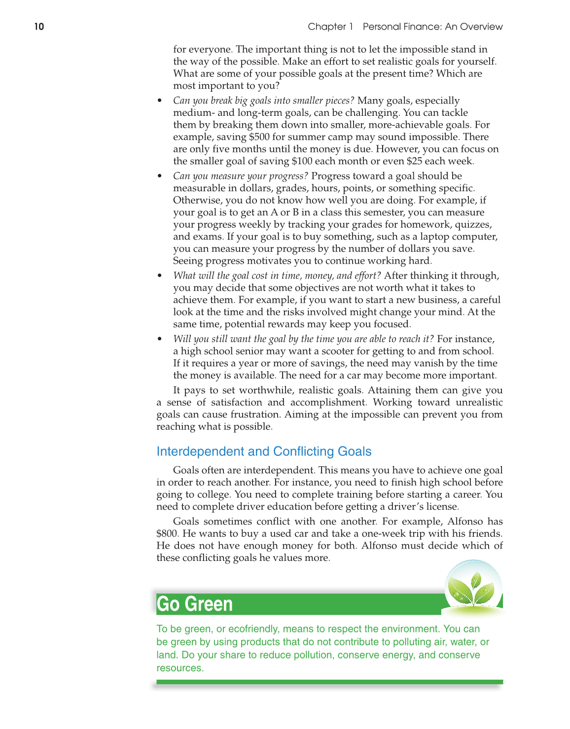 Foundations of Personal Finance, 9th Edition page 10