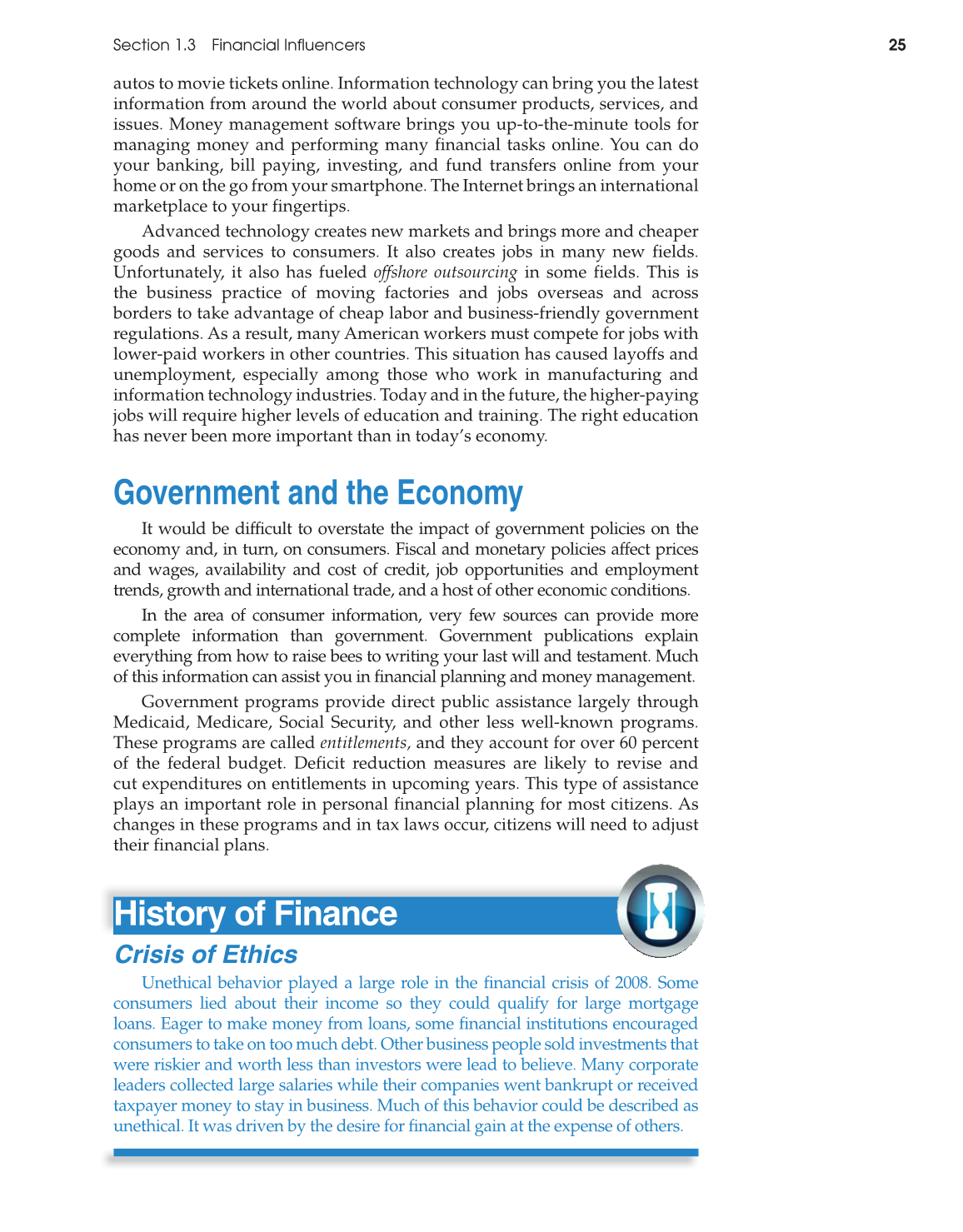 Foundations of Personal Finance, 9th Edition page 25