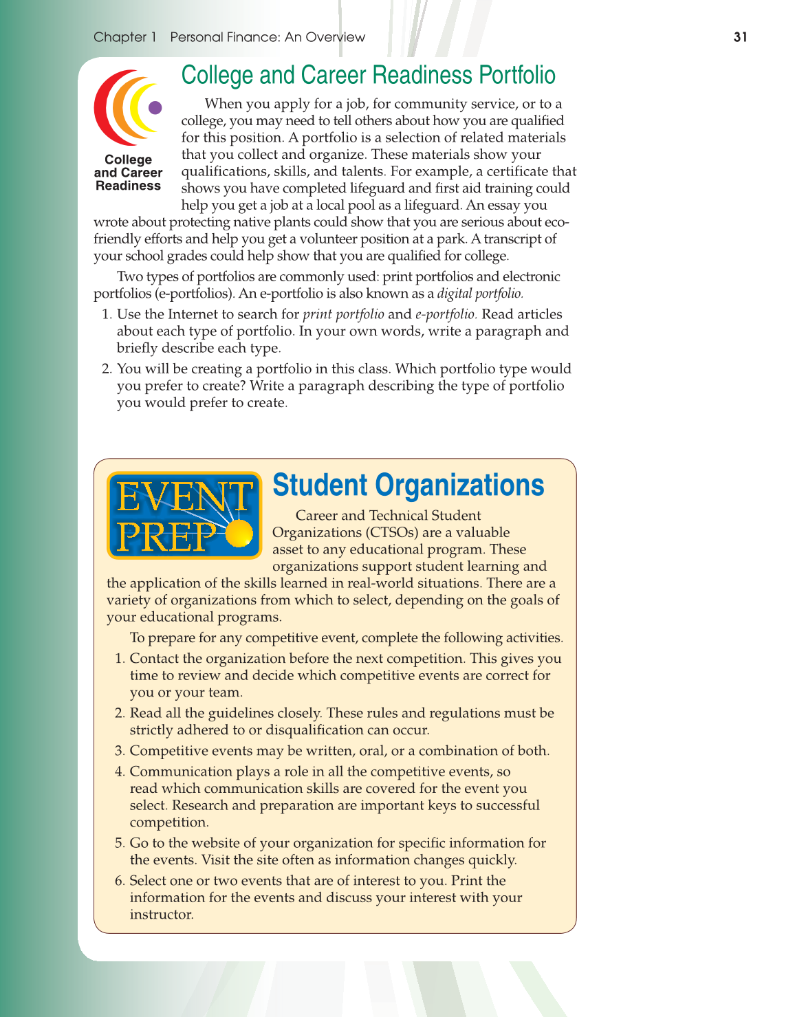 Foundations of Personal Finance, 9th Edition page 31