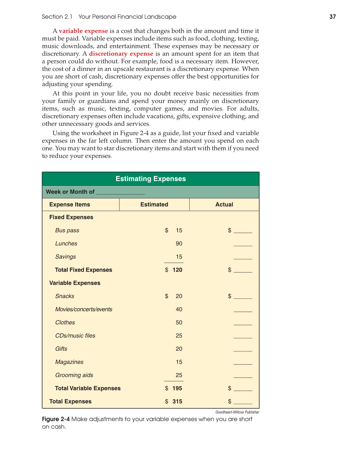 Foundations of Personal Finance, 9th Edition page 37