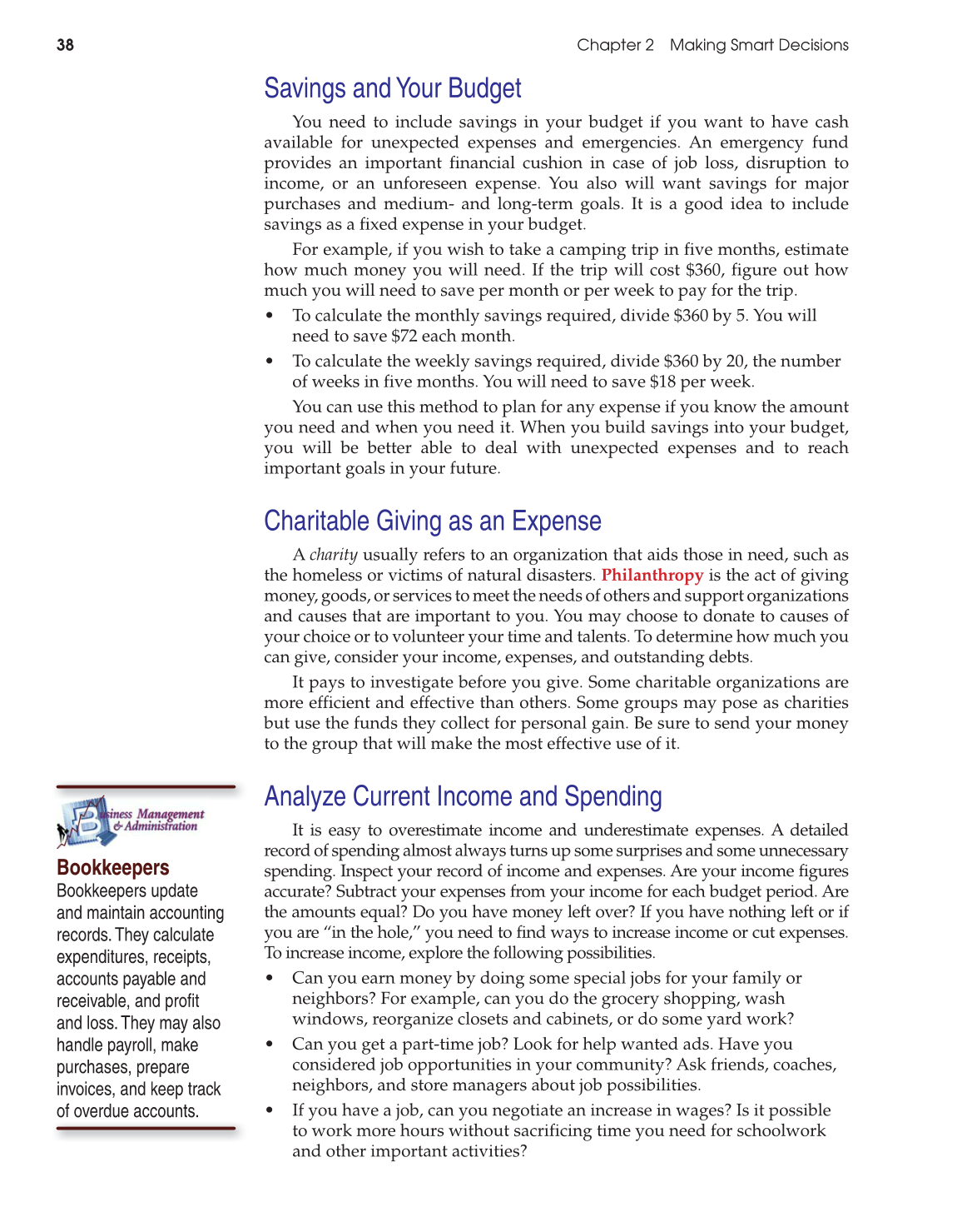 Foundations of Personal Finance, 9th Edition page 38
