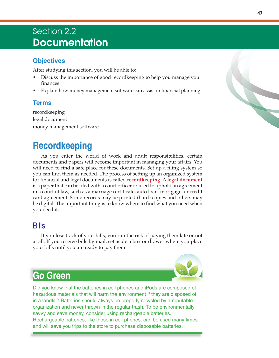 Foundations of Personal Finance, 9th Edition page 47