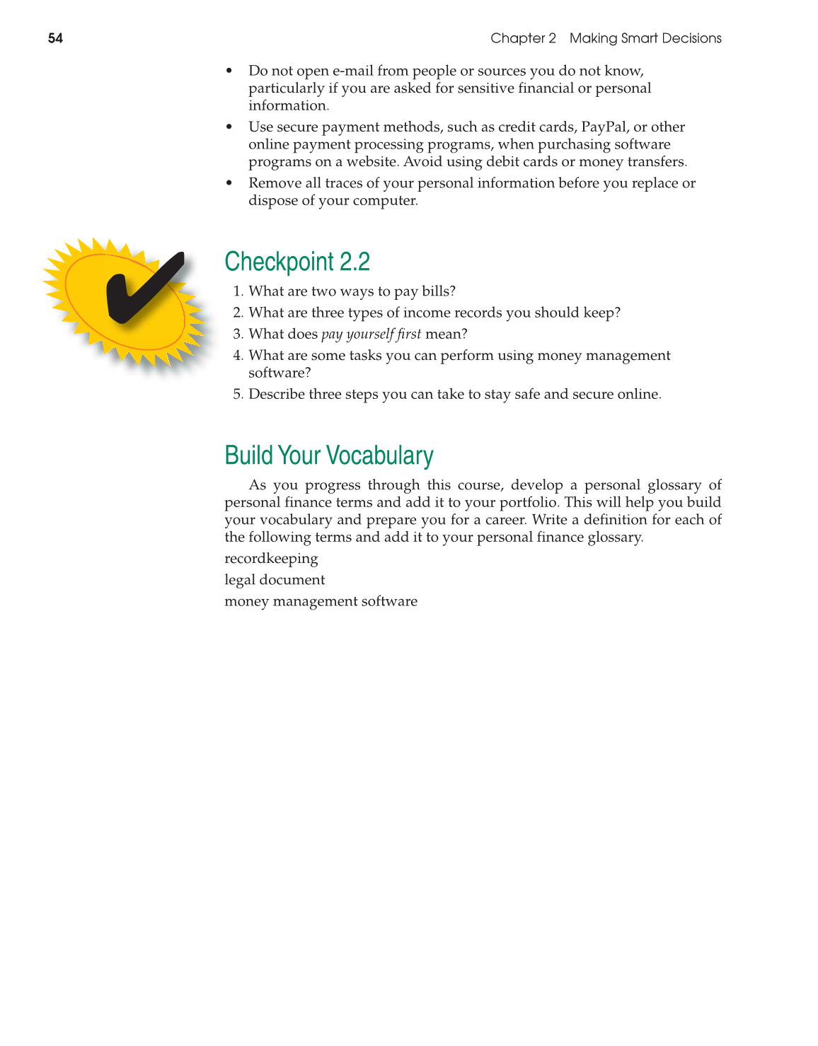 Foundations of Personal Finance, 9th Edition page 54