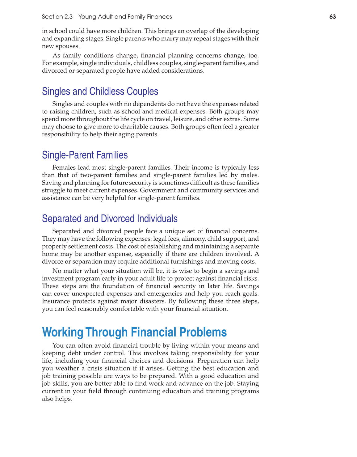 Foundations of Personal Finance, 9th Edition page 63
