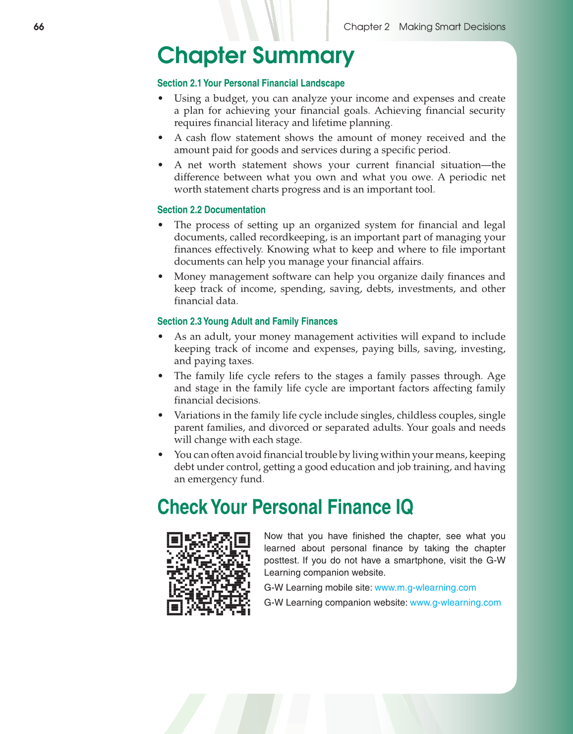 Foundations of Personal Finance, 9th Edition page 66