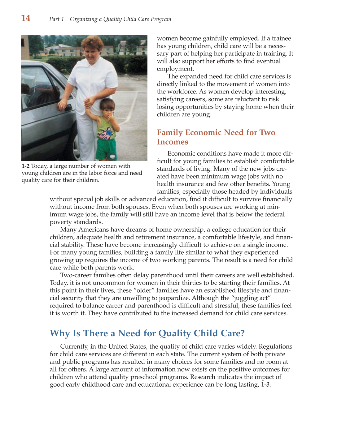 Child Care Administration: Planning Quality Programs for Young Children, 3rd Edition page 14