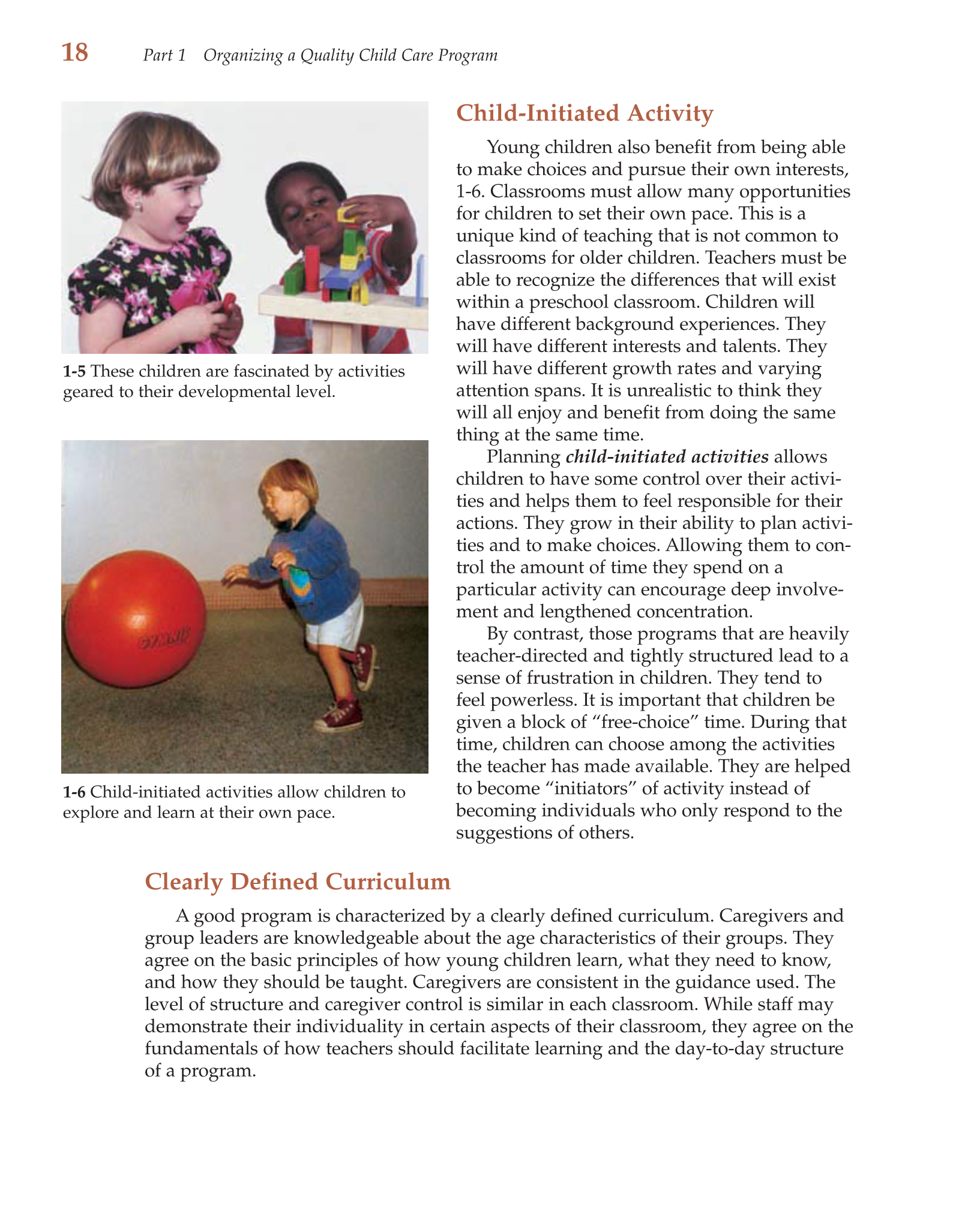 Child Care Administration: Planning Quality Programs for Young Children, 3rd Edition page 18