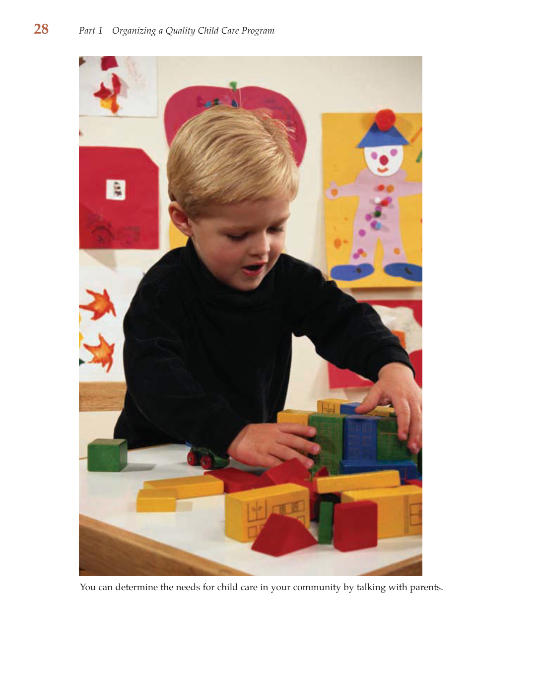 Child Care Administration: Planning Quality Programs for Young Children, 3rd Edition page 28