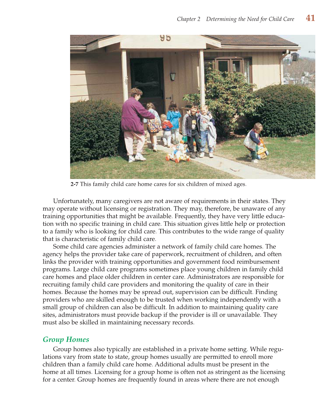Child Care Administration: Planning Quality Programs for Young Children, 3rd Edition page 41