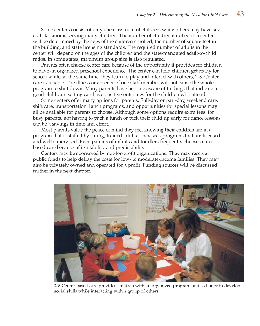 Child Care Administration: Planning Quality Programs for Young Children, 3rd Edition page 43