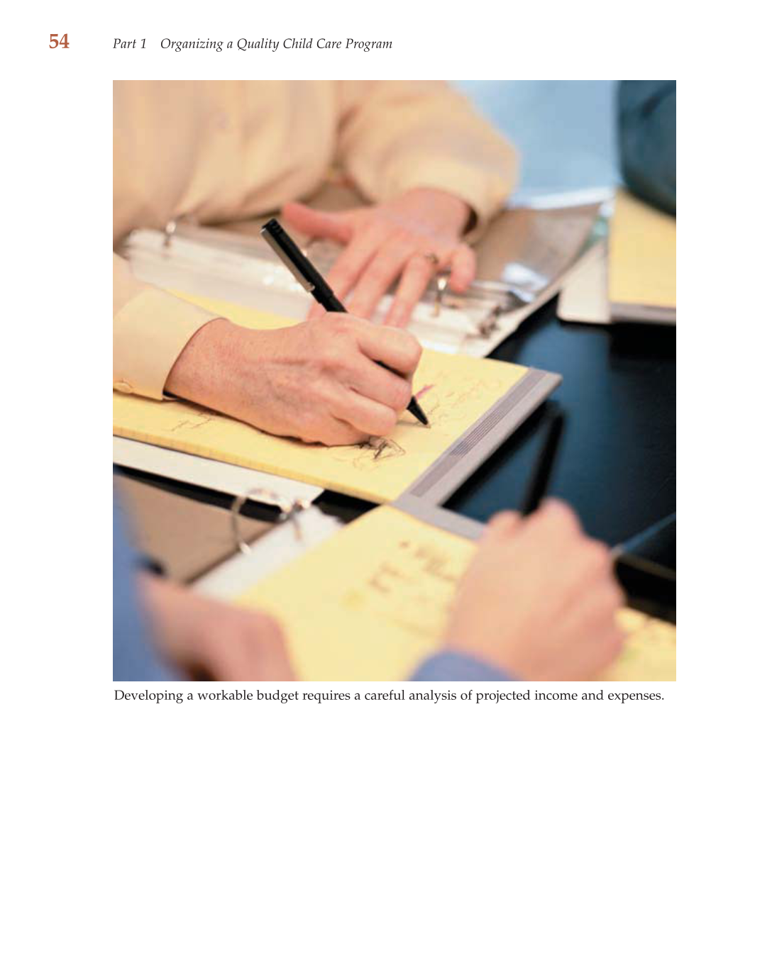 Child Care Administration: Planning Quality Programs for Young Children, 3rd Edition page 54