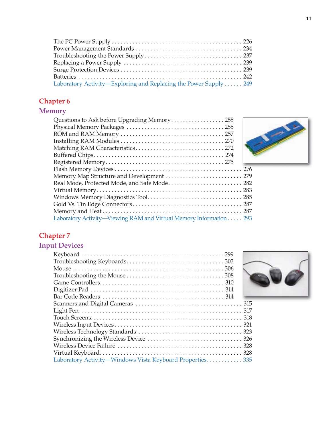 Computer Service and Repair, 3rd Edition page 11