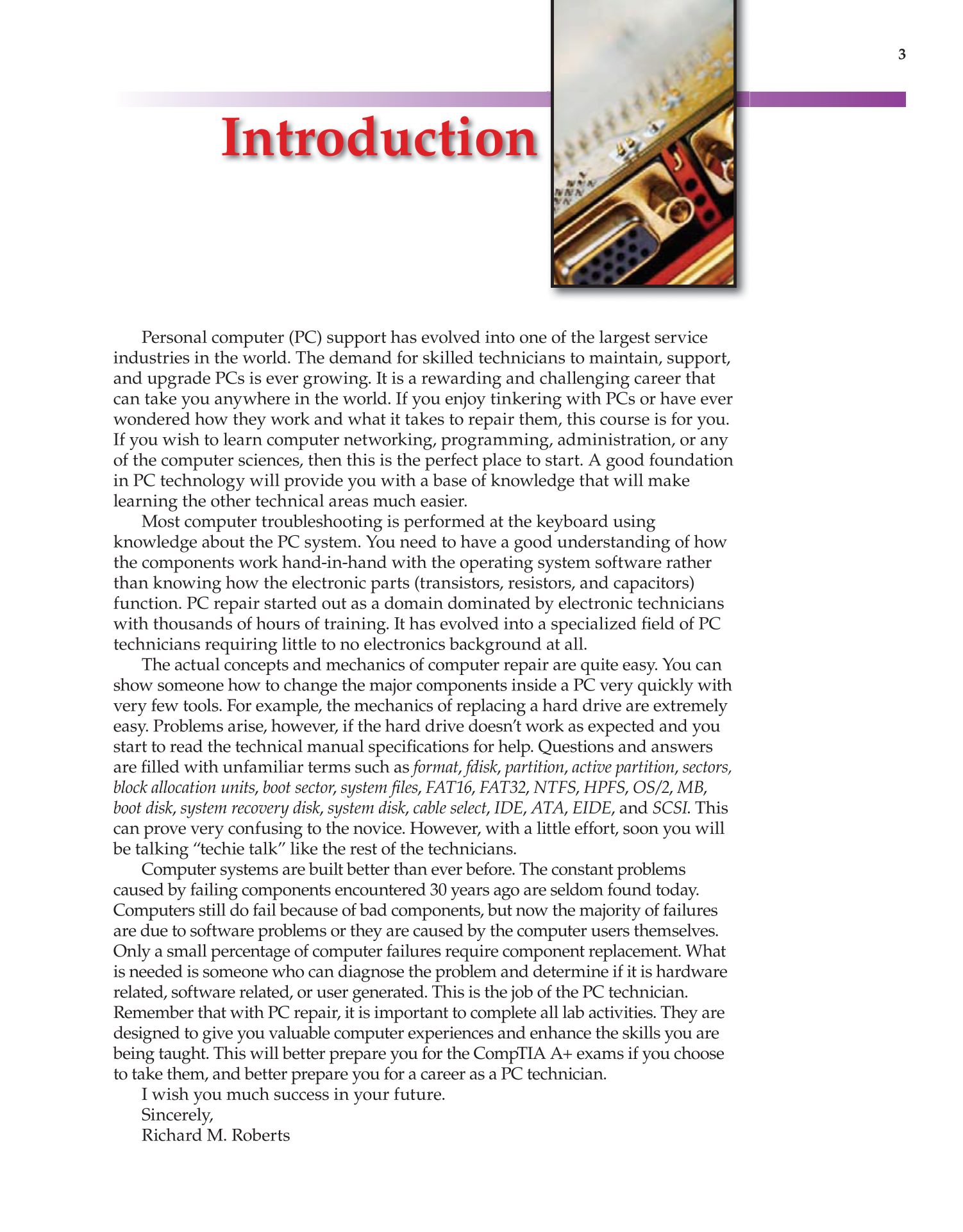 Computer Service and Repair, 3rd Edition page 3
