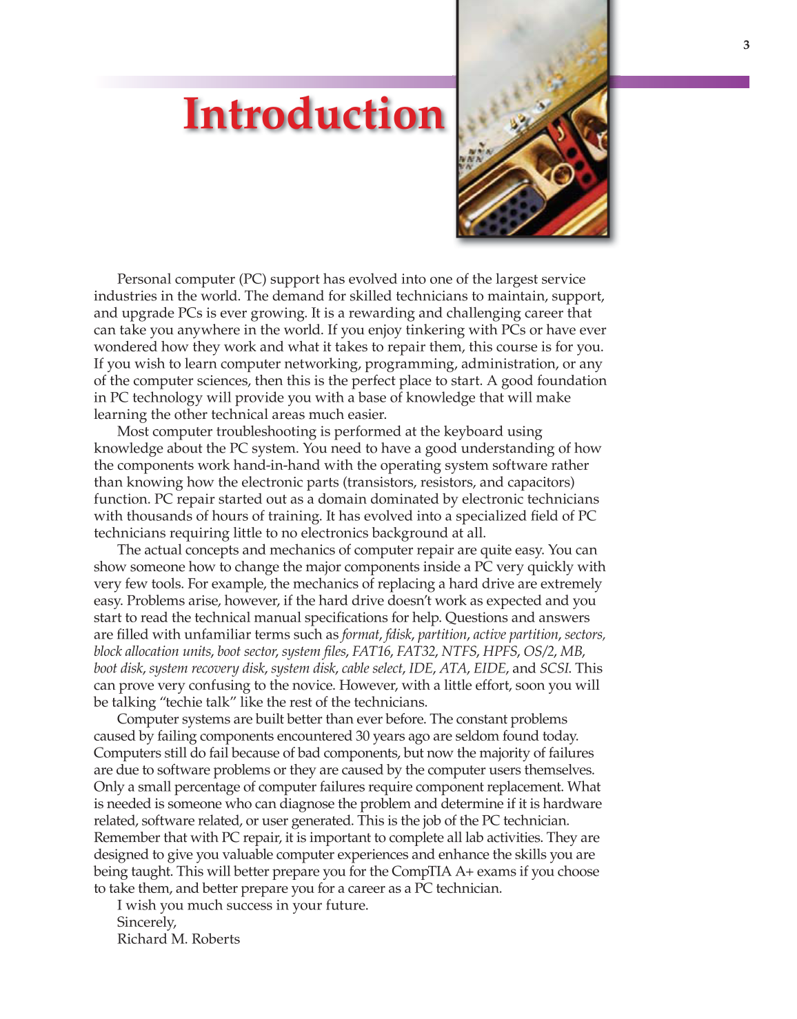 Computer Service and Repair, 3rd Edition page 3