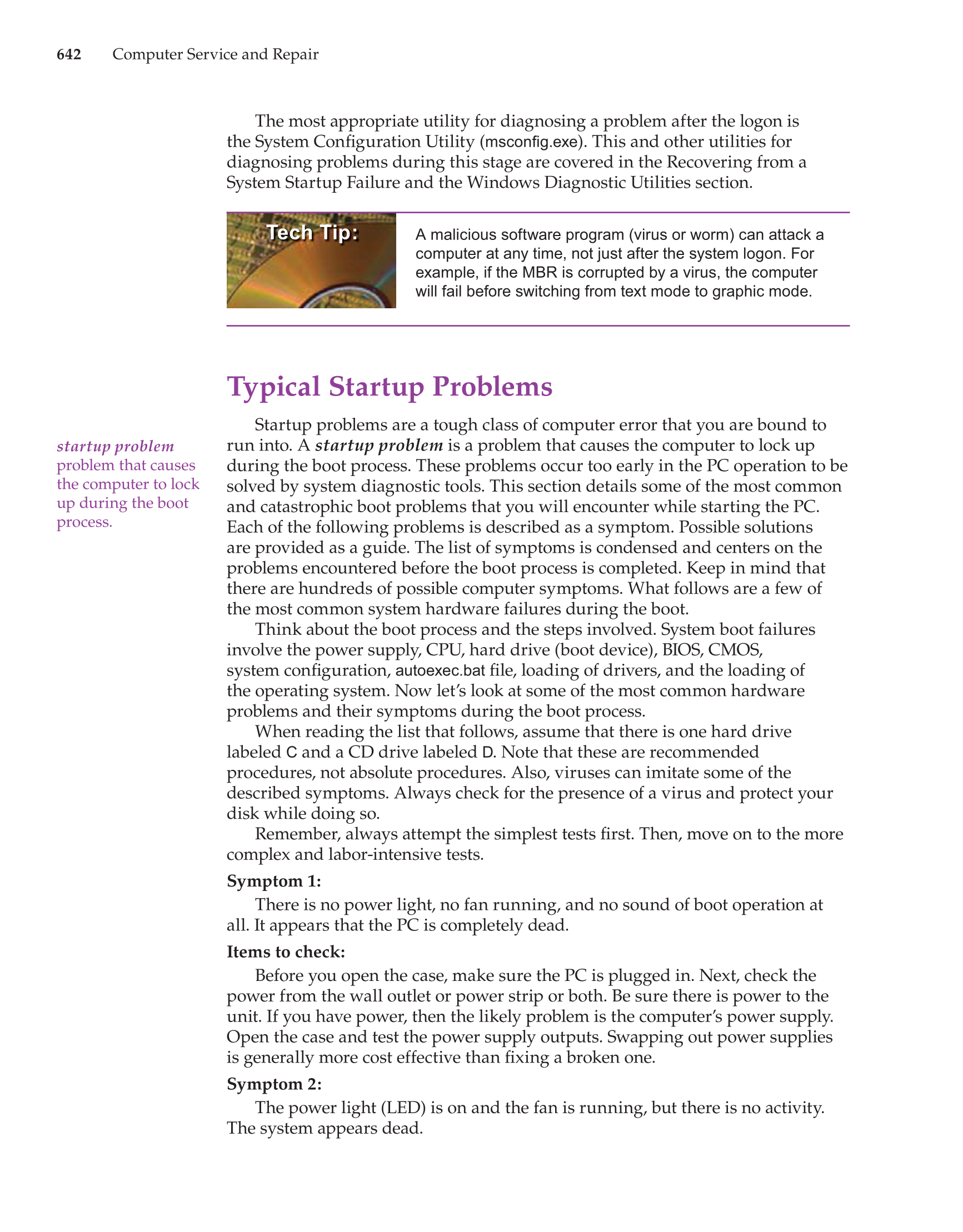 Computer Service and Repair, 3rd Edition page 642