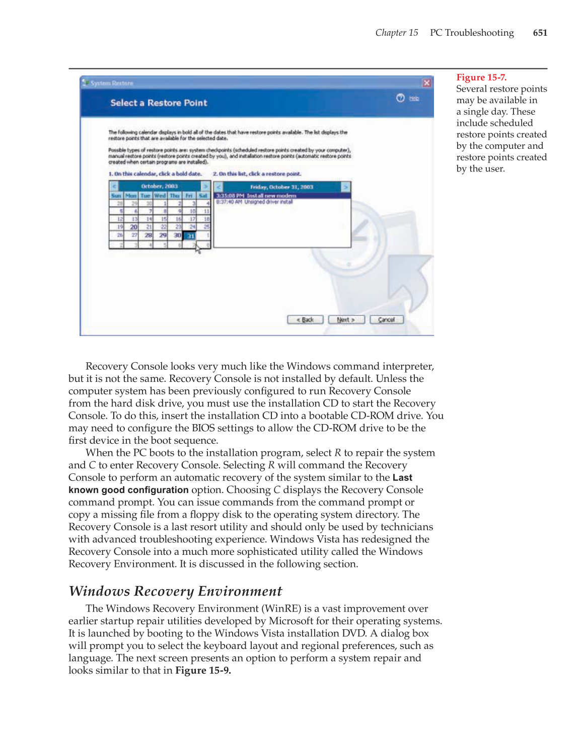 Computer Service and Repair, 3rd Edition page 651