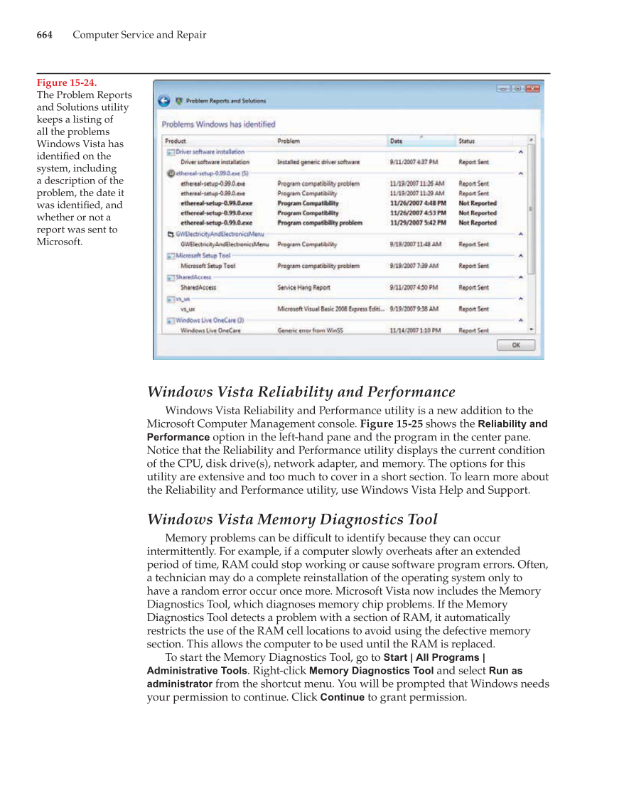 Computer Service and Repair, 3rd Edition page 664