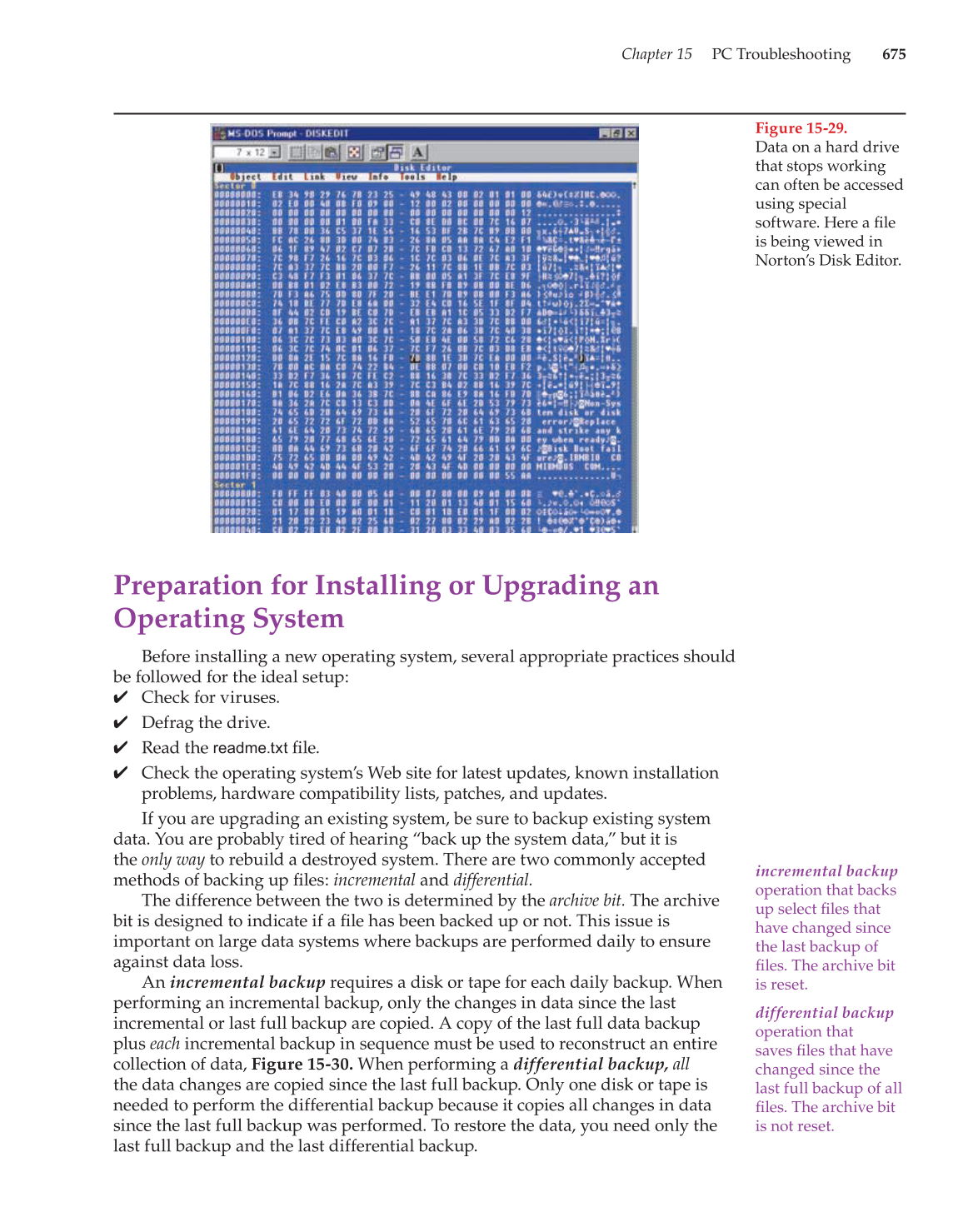 Computer Service and Repair, 3rd Edition page 675