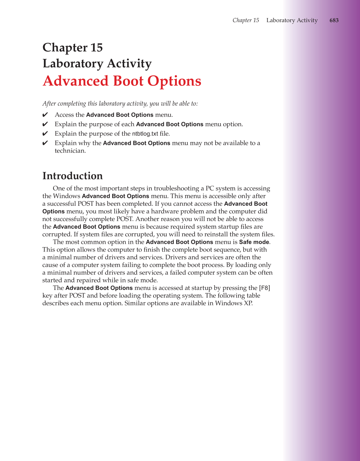 Computer Service and Repair, 3rd Edition page 683