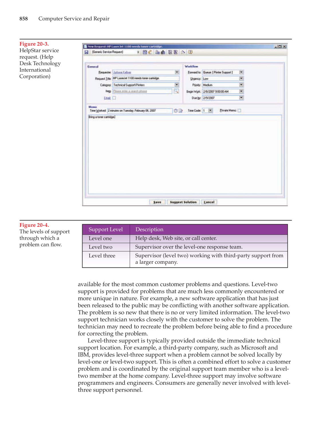 Computer Service and Repair, 3rd Edition page 858