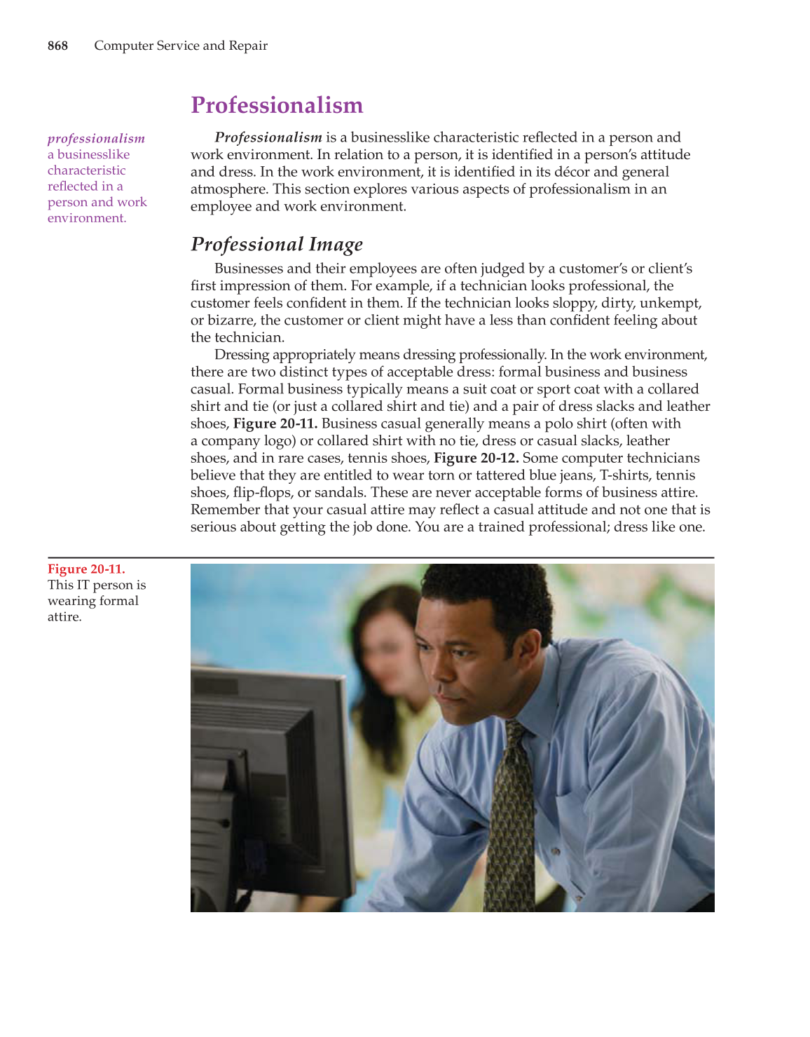 Computer Service and Repair, 3rd Edition page 868