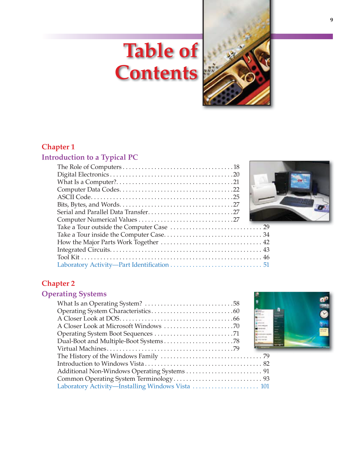 Computer Service and Repair, 3rd Edition page 9
