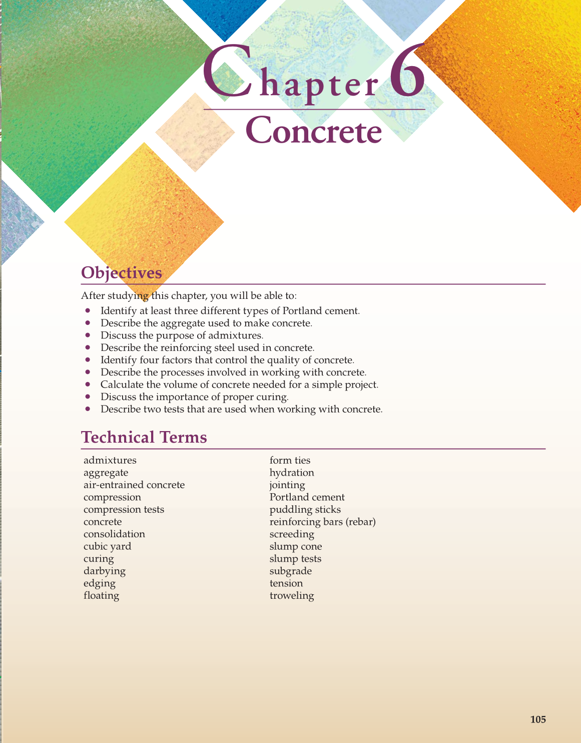 Construction and Building Technology, 1st Edition page 105