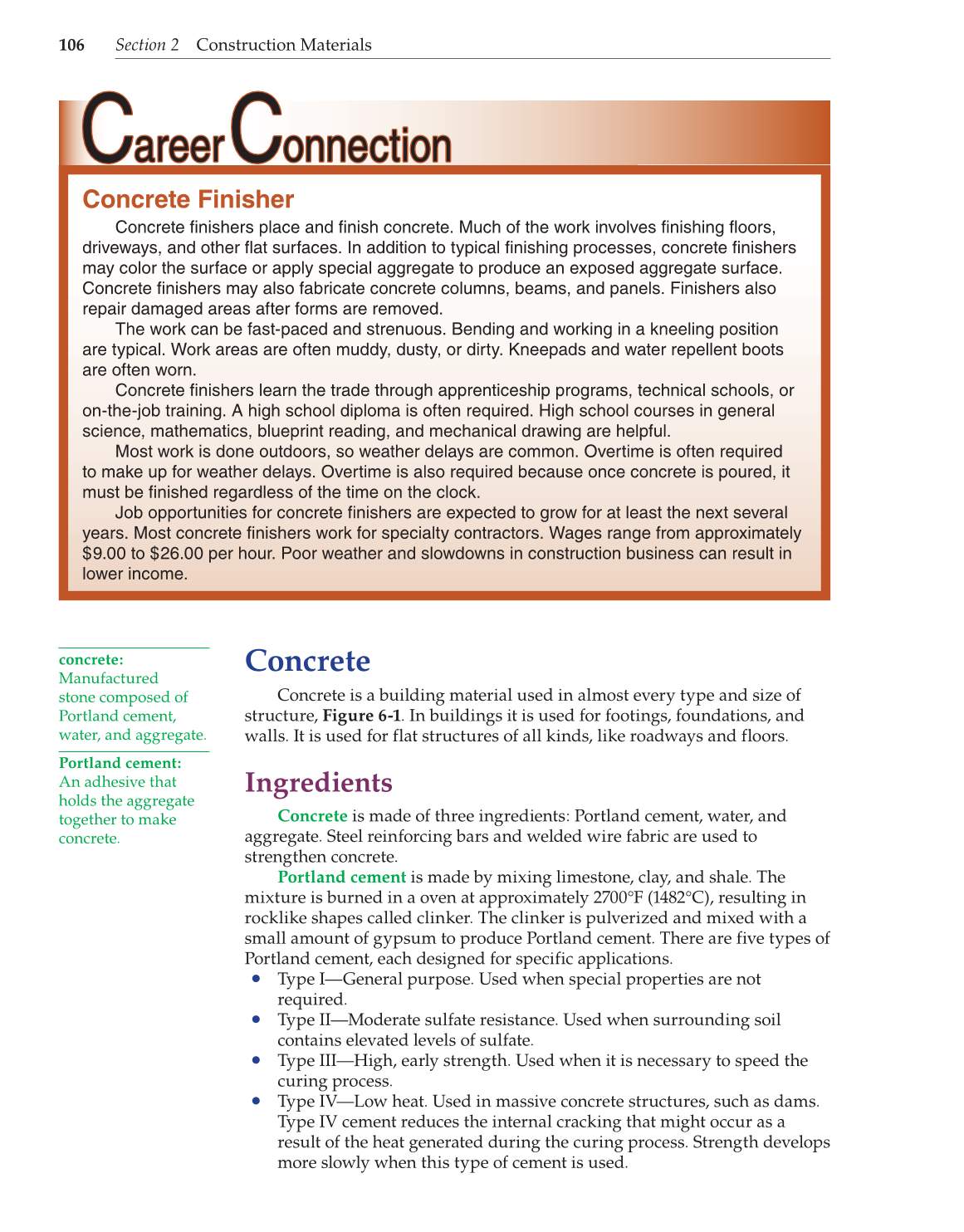 Construction and Building Technology, 1st Edition page 106