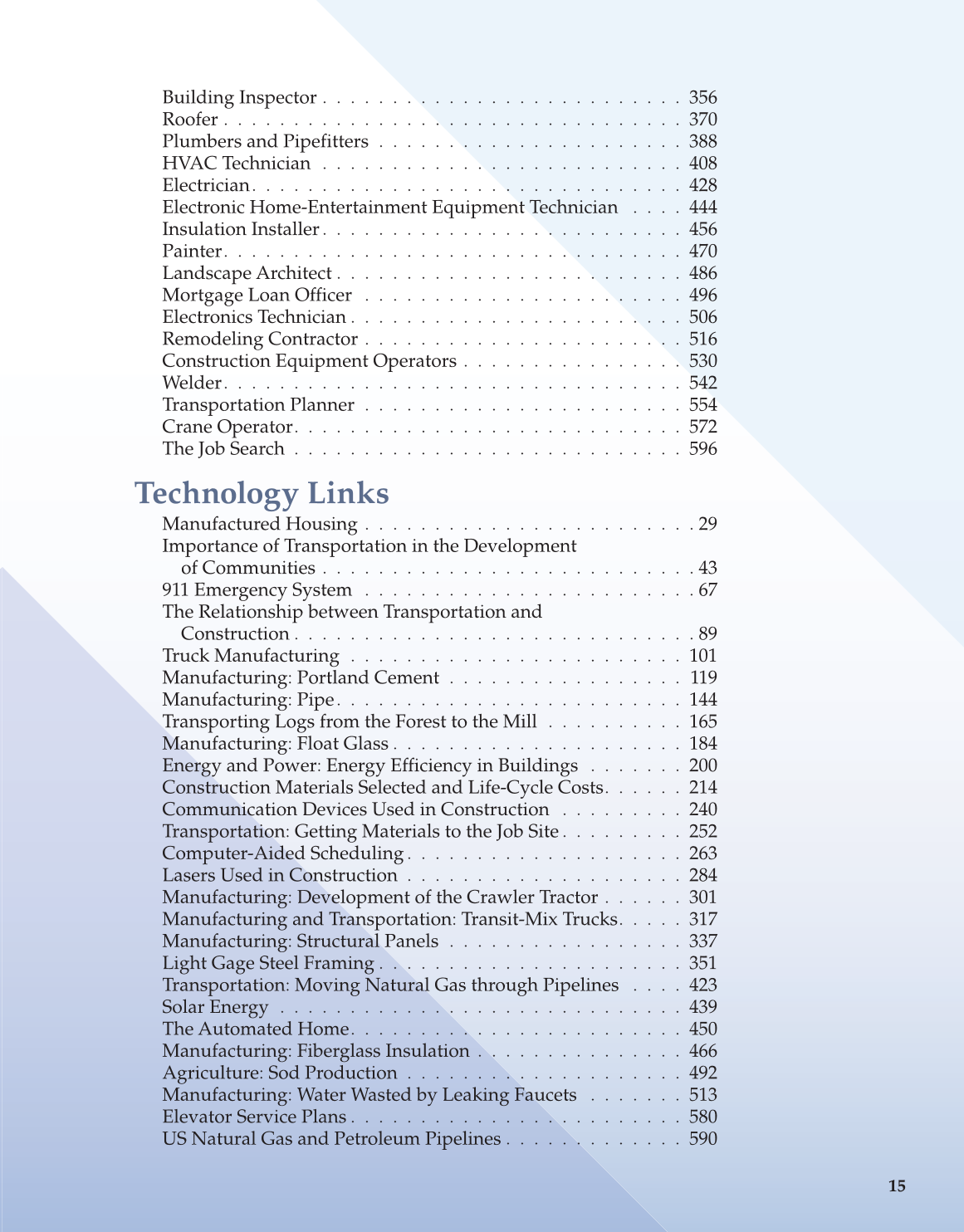 Construction and Building Technology, 1st Edition page 15