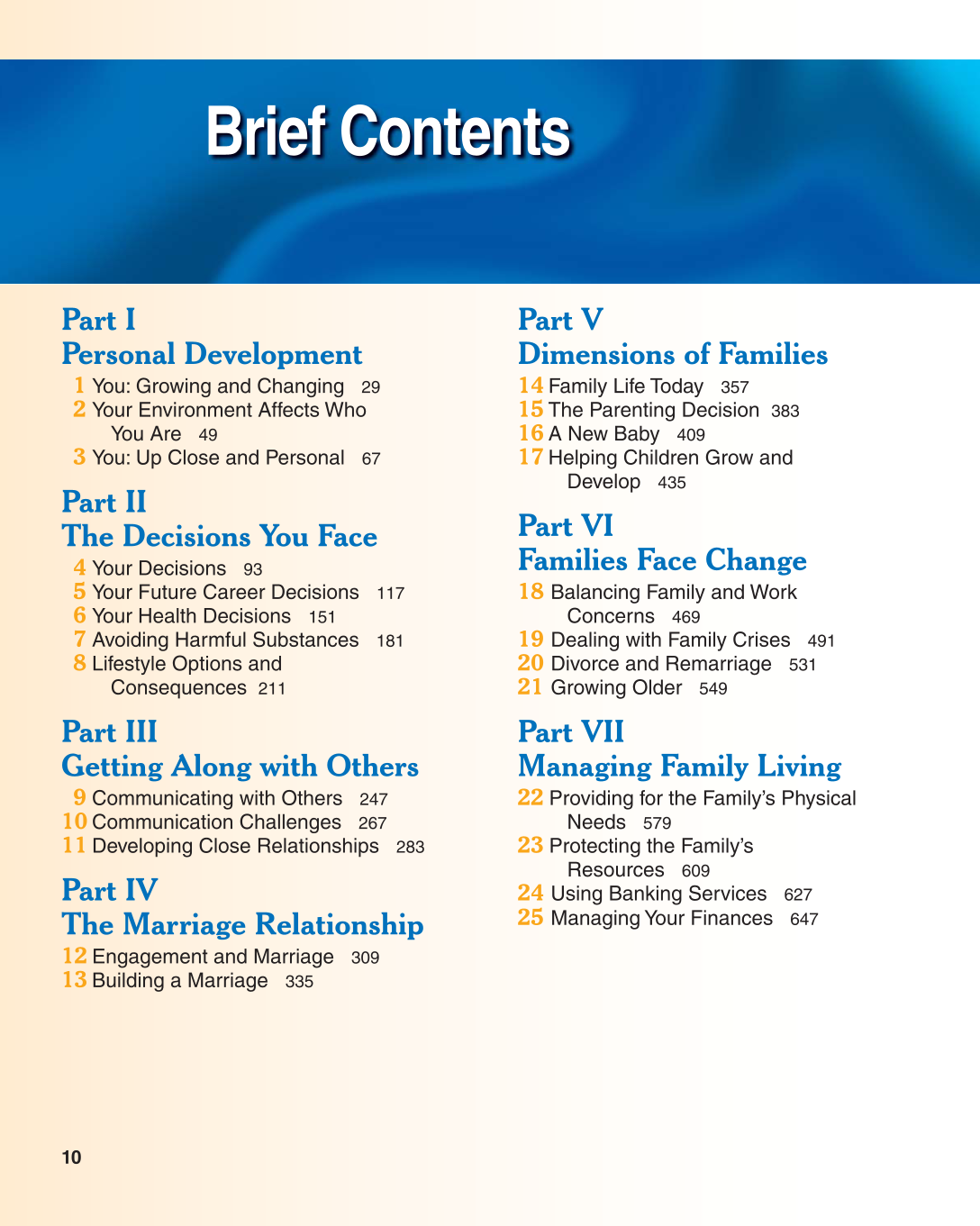 Contemporary Living, 11th Edition page 10